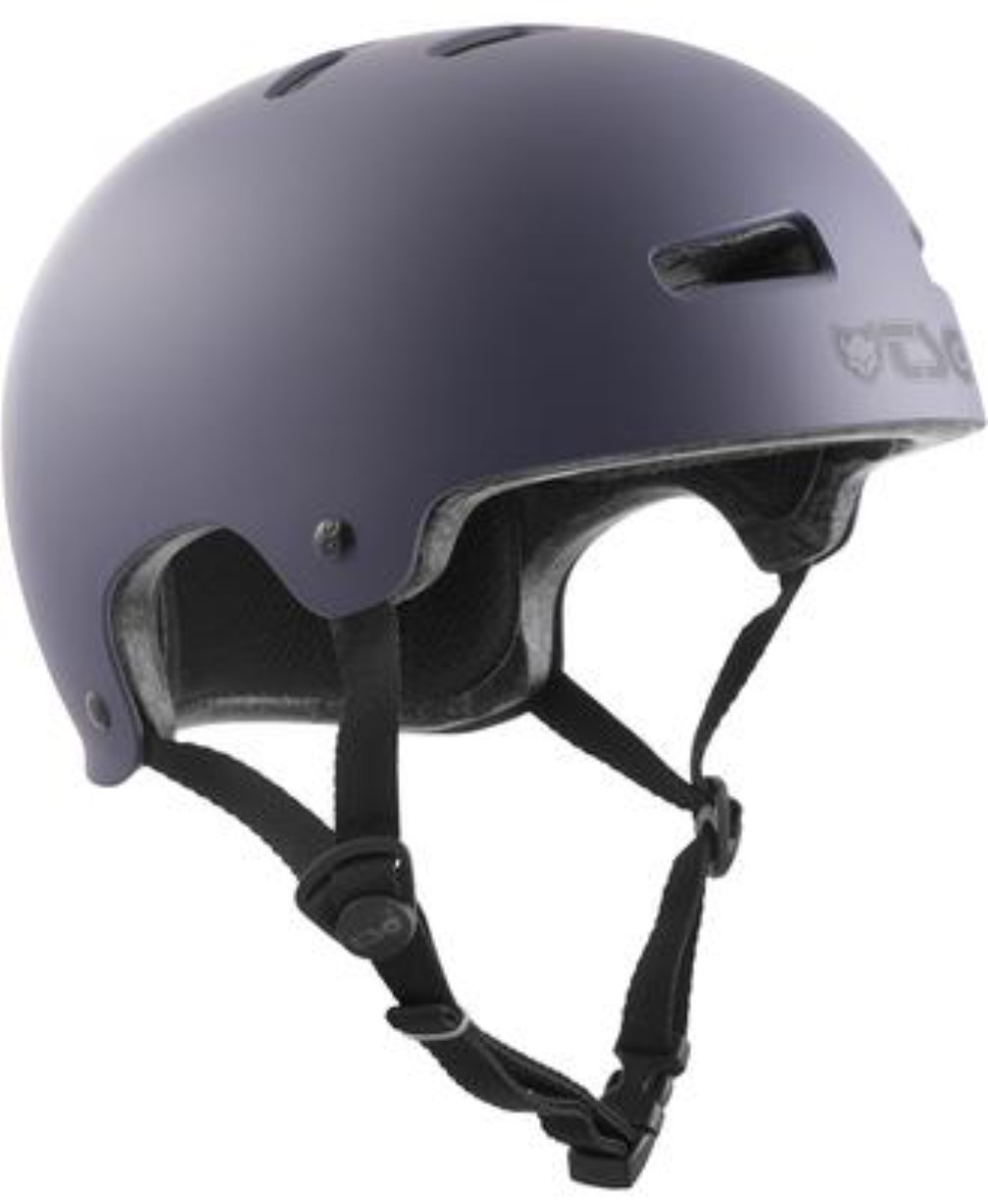 The TSG Evolution helmet in satin black for inline skating